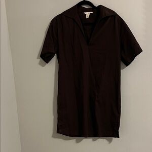 Brown polo mini dress